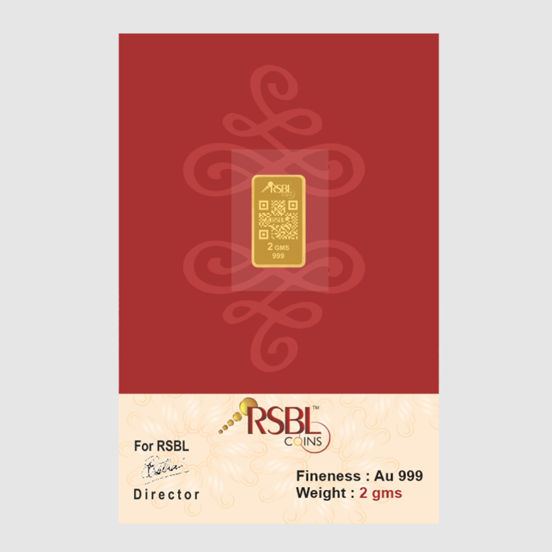 GOLD BAR 2 G 999